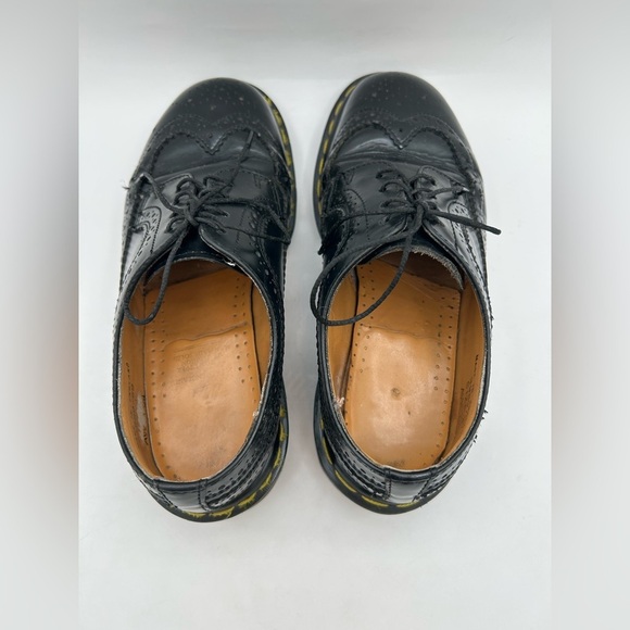 RARE Vtg Dr Martens 3989 Made in England Wingtip Black Brogues Oxfords Chunky - Picture 11 of 12